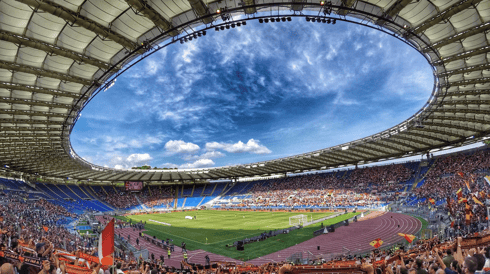 Sports stadium interior