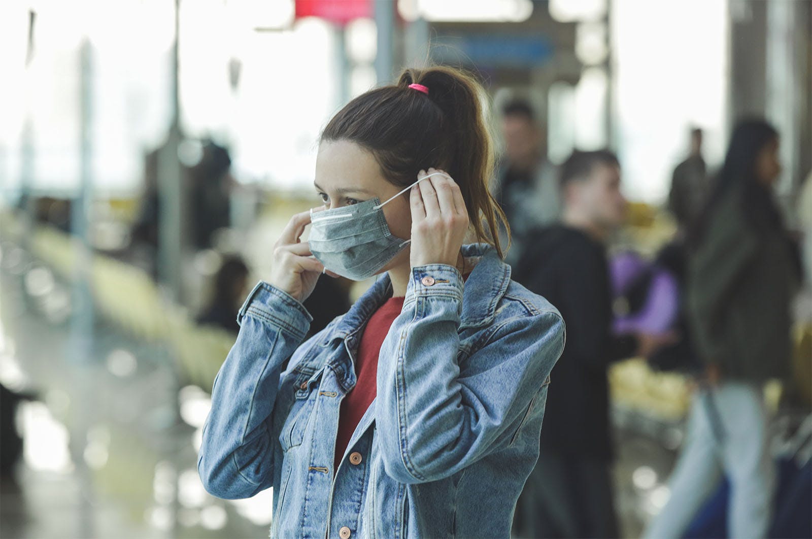 Woman with a mask