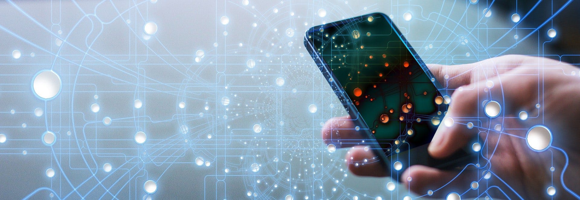 Germs on smartphone